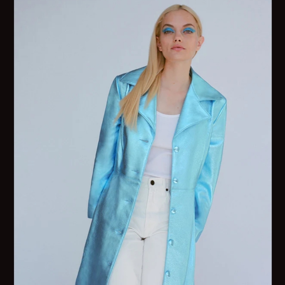 NEW The Mighty Company Trench Blue Metallic XXL